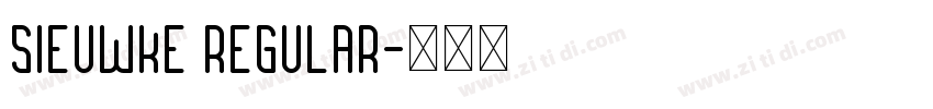 Sieuwke Regular字体转换